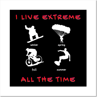 extreme sports Posters and Art